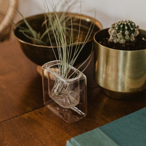 a table with books and knick-knacks