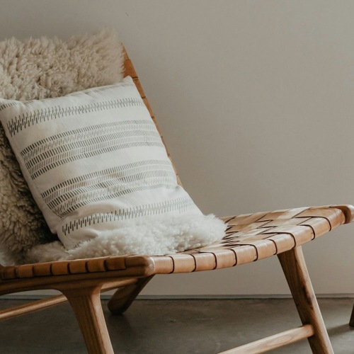 a chair in a living room